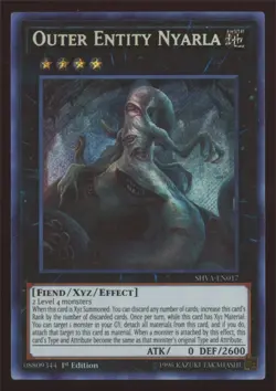 Yu-Gi-Oh! Outer Entity Nyarla #SHVA-EN017 1st Edition Secret Rare - Image 1