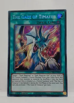The Gaze of Timaeus (MZMU-EN013) 1st Edition *Secret Rare* NM/M- YuGiOh! - Image 1