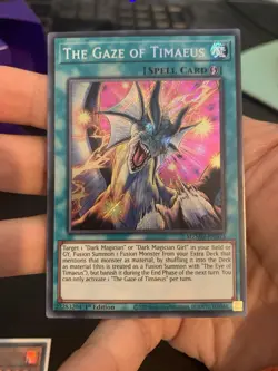 MZMU-EN013 The Gaze of Timaeus Secret Rare 1st Edition YuGiOh - Image 1