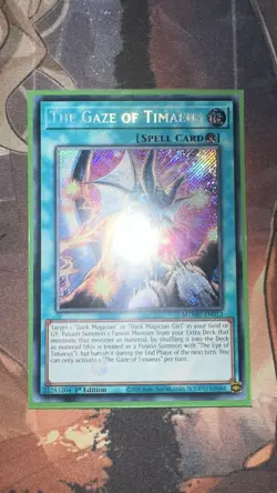 MZMU-EN013 The Gaze of Timaeus Secret Rare 1st Edition YuGiOh NM Card - Image 1