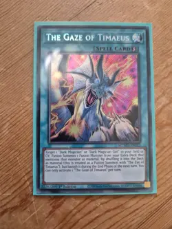 MZMU-EN013 The Gaze of Timaeus : Secret Rare 1st Edition Mint YuGiOh Card - Image 2