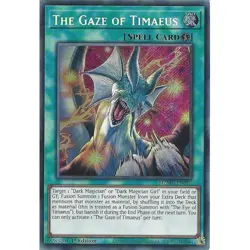 MZMU-EN013 The Gaze of Timaeus Secret Rare 1st Edition YuGiOh NM Card - Image 1