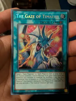 THE GAZE OF TIMAEUS MZMU-EN013 SECRET RARE 1st EDITION YUGIOH *NEW & MINT* - Image 2