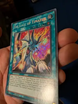 THE GAZE OF TIMAEUS MZMU-EN013 SECRET RARE 1st EDITION YUGIOH *NEW & MINT* - Image 4