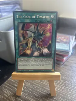 THE GAZE OF TIMAEUS MZMU-EN013 SECRET RARE 1st EDITION YUGIOH *NEW & MINT* - Image 1