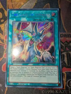 MZMU-EN013 The Gaze of Timaeus Secret Rare 1st Edition YuGiOh NM Card - Image 1