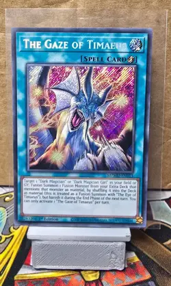 MZMU-EN013 The Gaze of Timaeus Secret Rare 1st Edition YuGiOh - Image 1
