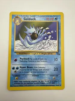 Pokemon TCG Fossil Golduck Card 35/62 Excellent Condition - Image 1