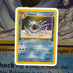 Pokemon TCG Golduck Fossil Card 35/62 1st Edition Unlimited Uncommon - Image 1