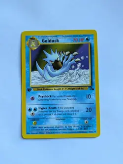 Pokemon TCG Golduck 1st Edition Fossil Uncommon Card 35/62 - Image 1