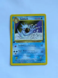Pokemon TCG Golduck 1st Edition Fossil Uncommon Card 35/62 - Image 1