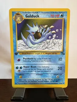 Pokemon TCG Golduck Fossil 1st Edition Uncommon Card 35/62 Lightly Played #4 - Image 1