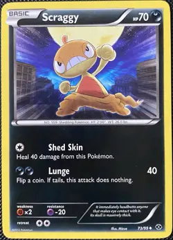 Scraggy 73/99 Next Destinies Regular - Pokemon Card - Image 1