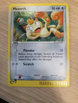 Meowth 013 Holo Rare Nintendo Black Star Promo Pokemon Ex E Series Era Card - Image 1