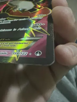 Pokemon TCG Darkrai EX Holo Card Breakpoint Ultra Rare (118/122) - Image 5