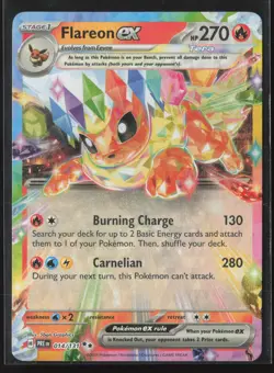 Flareon ex Double Rare SV: Prismatic Evolutions 014/131 NM Pokemon Card - Image 1