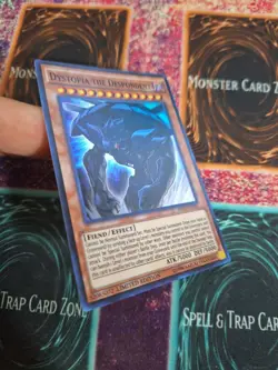 Yu-Gi-Oh! TCG Dystopia the Despondent INOV-ENSE1 Super Rare Limited Near Mint - Image 2