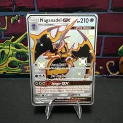 Pokemon TCG Naganadel GX SV63/SV94 Hidden Fates: Shiny Vault Holo Card NM - Image 1