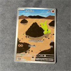 Pokemon Larvitar 203/197 Illustration Rare Holo SV03: Obsidian Flames TCG Card - Image 1