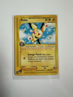 Pokemon TCG Expedition Pichu Card 58/165 Regular Rare, Near Mint Condition - Image 1