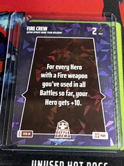 Fire Crew 2025 Bo Jackson Battle Arena Alpha Update Play Card Htd - Image 1