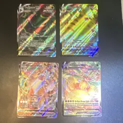 Pokemon VMAX Holo Card Lot Pikachu Dragapult Rillaboom (4 Cards) - Image 1