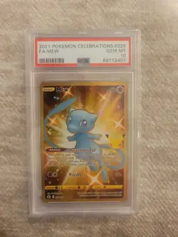 Pokemon TCG Mew Celebrations Holo Rare Card 011/025 PSA 10 Gem Mint - Image 1