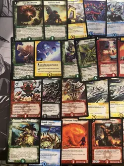 Duel Masters TCG DM01-DM07 Lot Of ~120 Cards + Holos Ladia Bale/ Trenchdive - Image 2