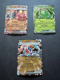 Pokemon TCG Holo EX Magcargo, Sinistcha, Greninja English Card Lot - Image 1