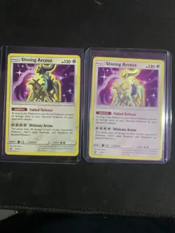 Pokemon Shining Arceus Legends Card 57/73 SM Shiny Holo Rare - Image 1