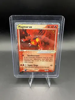 Vintage Pokemon Magmar EX Holo Card 100/109 Ultra Rare 2003 Ruby and Sapphire - Image 1