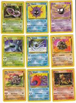 Pokemon Fossil COMPLETE SET Uncommon/Common Vintage WOTC 32 Card Lot MP-NM - Image 2