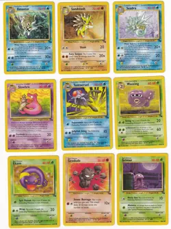 Pokemon Fossil COMPLETE SET Uncommon/Common Vintage WOTC 32 Card Lot MP-NM - Image 3