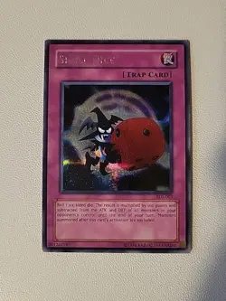 Yu-Gi-Oh Card - EDS-003 - SKULL DICE (secret rare holo) - Image 1