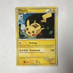 Pokemon Pikachu HGSS03 Hgss Promo Holo Basic 70 HP 2010 Card - Image 1