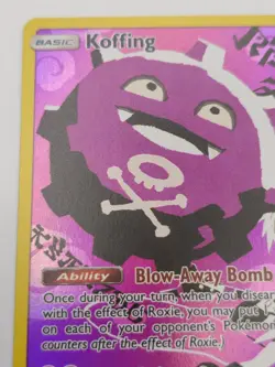 Pokemon TCG Koffing Cosmic Eclipse Card 243/236 Full Art Secret Rare - Image 3