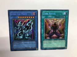Yugioh Zera the Mant PP01-EN011 & Zera Ritual PP01-EN010 Secret Rare VLP/NM - Image 1