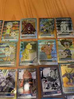 Digimon 1999 60 Cards Lot including 15 Holos, Nearly Complete Set Very Good - Image 2