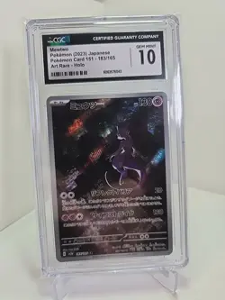 CGC Gem Mint 10 Japanese Mewtwo AR sv2a S&V 151 183/165 Pokemon Card - Image 1