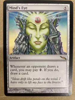 MTG 1x Mind's Eye # 205 Mirrodin Modern Magic the Gathering Card x1 NM - Image 1
