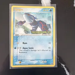 Pokemon Kyogre 6/106 EX Emerald Reverse Holo Foil Card Played Condition - Image 2