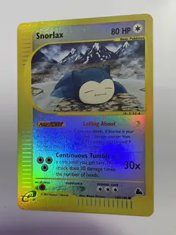 Pokemon Snorlax Skyridge Rare Holo Card 100/144 80 HP English 2003 - Image 4
