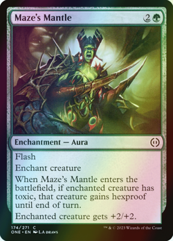 MTG Maze's Mantle Foil ** Phyrexia: All Will Be One ** English (NM) - Image 1
