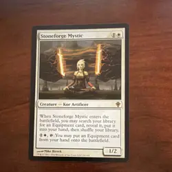 Wizards Stoneforge Mystic Rare Creature Worldwake White Magic: The Gathering - Image 1