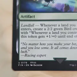 Chocobo Racetrack 0179 Magic Artifact Uncommon Green Final Fantasy 2025 Bachzim - Image 5