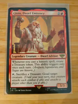 MTG Gloin, Dwarf Emissary 0132 Lord of the Rings M/NM Free UK P&P - Image 1
