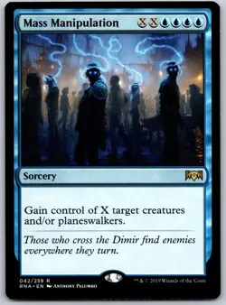 Mass Manipulation R Ravnica Allegiance 42 NM - Image 1