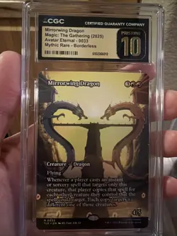 MTG Avatar The Last Airbender Mirrorwing Dragon Mythic CGC Pristine 10 🔥 - Image 1