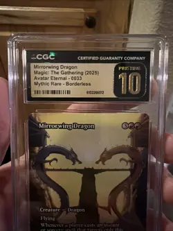 MTG Avatar The Last Airbender Mirrorwing Dragon Mythic CGC Pristine 10 🔥 - Image 4