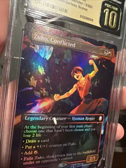 2025 MTG Avatar The Last Airbender Foil Zuko Conflicted CGC Pristine 10 🔥 - Image 3